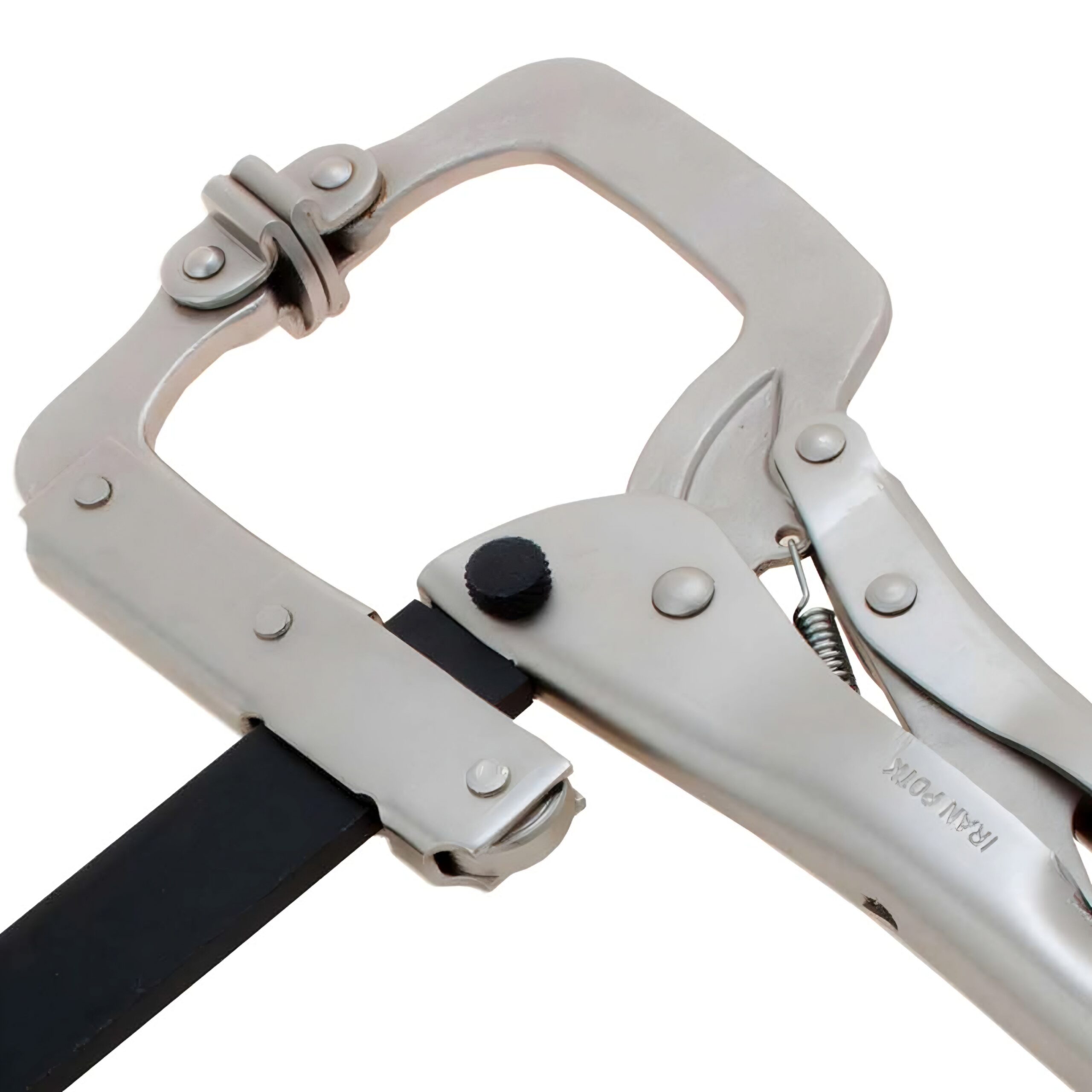 خرید انبر قفلی تسمه دار ایران پتک HM1010 | تخفیف ویژه برای کارهای نجاری و صنعتی انبر قفلی تسمه دار ایران پتک مدل HM1010 - گیره محکم برای قطعات بزرگ با ظرفیت 25 سانتیمتر و تخفیف ویژه