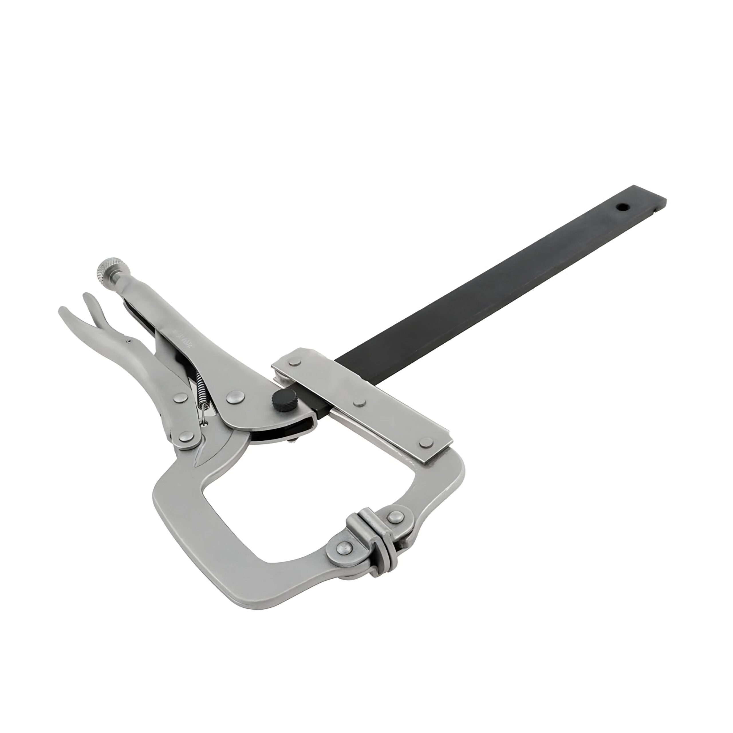 خرید انبر قفلی تسمه دار ایران پتک HM1010 | تخفیف ویژه برای کارهای نجاری و صنعتی انبر قفلی تسمه دار ایران پتک مدل HM1010 - گیره محکم برای قطعات بزرگ با ظرفیت 25 سانتیمتر و تخفیف ویژه