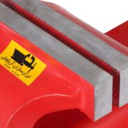 گیره رومیزی فولادی سایز 160 ابزارسازان آریاوش - دهانه کارگیر 100-160 میلی‌متر، فک سخت‌کاری‌شده + پیچ ذوزنقه‌ای نورد سرد، وزن 18 کیلوگرم + گارانتی 18 ماهه + تخفیف ویژه